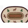 Earth Rugs Moose and Tree Oval Patch Rug – Rustic Braided Jute Cabin Mat 20x30 Nature-Inspired Decor - 3 of 3