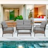 EAGLE PEAK 4 Piece Mojave Dusk Outdoor Conversation Set, Patio Wicker Furniture - 2 of 4