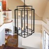 18"Chrome Geometric Pendant 8-Lights,Industrial Style Chandelier With Metal Frame,Adjustable Ceiling Light,Metal Ceiling Lighting-Maison Boucle - 3 of 4