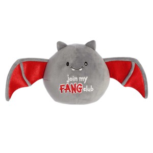 Aurora Small Fang Club Bat JUST SAYIN' Spooky Stuffed Animal Gray 8" - 1 of 4