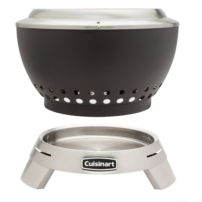 Cuisinart 19.5&#34; Cleanburn Round Outdoor Fire Pit Black, 6 of 10