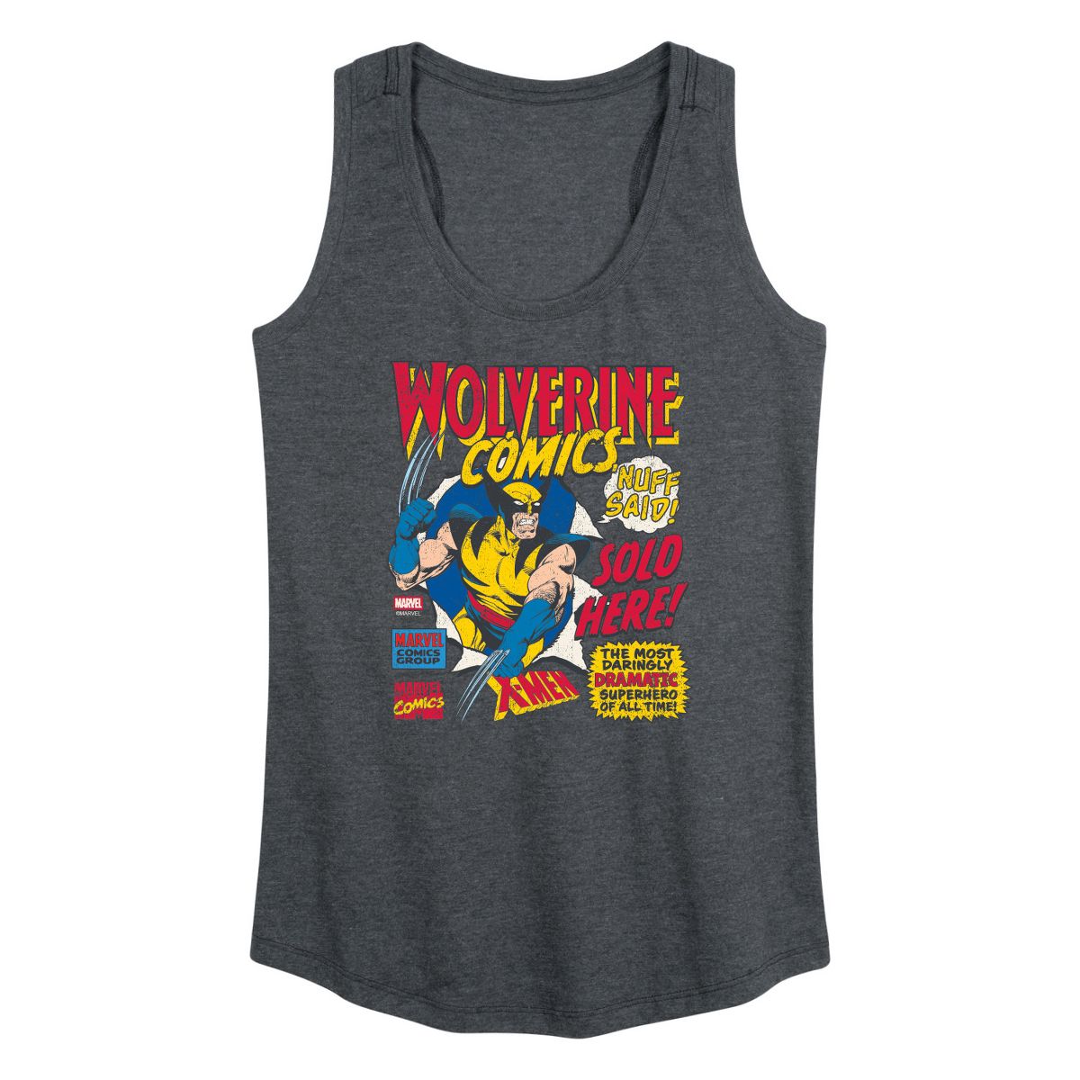 Women's - Marvel - Wolverine Comics Ad Graphic Racerback Tank