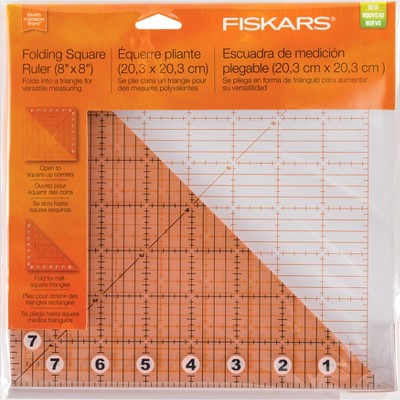 Fiskars Acrylic Folding Square Ruler 8 x 8 Inches
