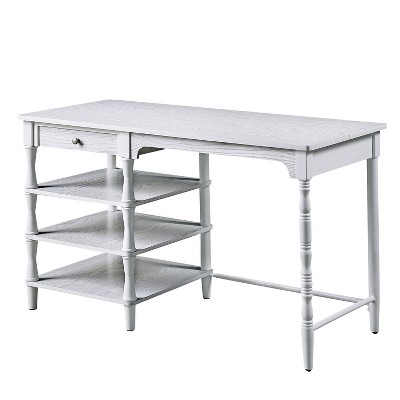 Tamador Multi Shelf Computer Desk White - HOMES: Inside + Out