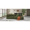 116" Modern Curved Fully Assembled 2-Piece Sectional Sofa with High-Density Fully Compressed Sponge, Chaise Lounge - 3 of 4