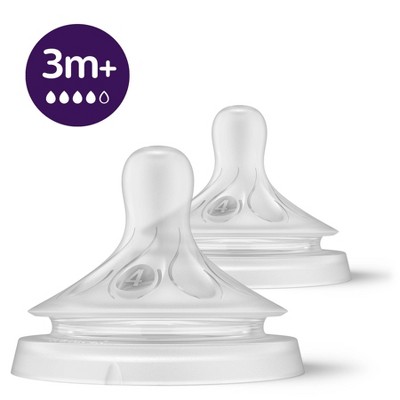 Philips Avent 2pk Natural Response Baby Bottle Nipple - Medium Flow