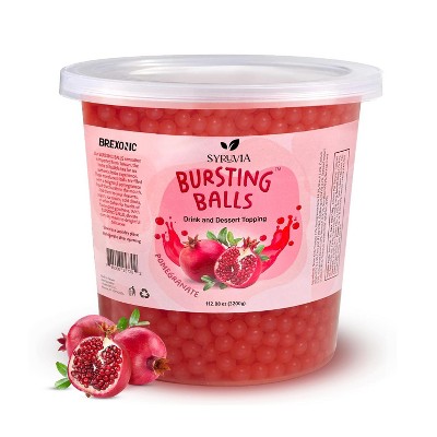 Syruvia Pomegranate Popping Boba Pearls – 7 lb