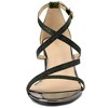 Allegra K Women's Breezy Glitter Opened Toe Crisscross Strap Chunky Sandals - 2 of 4