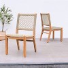 Cambridge Casual 5pc Paxton Teak Wood Outdoor Patio Dining Set with Honey Wicker Brown - 2 of 4
