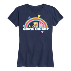 Women's - SpongeBob SquarePants - Shine Bright Short Sleeve Graphic T-Shirt - 1 of 4