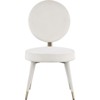 Meridian Furniture Brandy Cream Velvet Dining Chair - 3 of 4