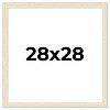 PosterPalooza | 28x28 Wide Barnwood Picture Frame, UV Acrylic, 6 Finishes - Grey, Brown, White, and Black - 2 of 4