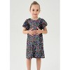 2Bunnies Girls' Colorful Stardust Sequin Puff Sleeve Dress - 4 of 4