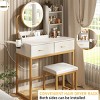 Makeup Vanity Table Set for Bedroom - 4 of 4