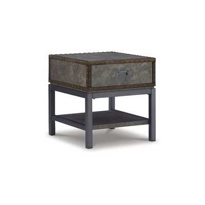 Signature Design by Ashley Casual Derrylin End Table, Gray