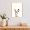 18" x 24" Animal Mug I Rabbit by Victoria Borges Framed Canvas Wall Art Gold - Amanti Art: Modern Minimalist Decor, Vertical Display - 4 of 4