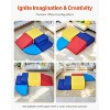 Angel Sar 4 Piece Foam Climbing Blocks Set for Toddlers, Soft Play Gym with Non-Slip Base & Velcro, Educational Toys for Indoor Active Play - 2 of 4