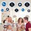 Big Dot of Happiness Blue Grad - Best is Yet to Come - Hanging  Royal Blue Graduation Party Tissue Decoration Kit - Paper Fans - Set of 9 - 3 of 4