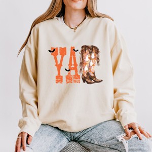 Y'all Bats - Womens Lightweight Garment Dyed Sweatshirt - 1 of 3