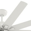 Hunter 60" Overton Lighted Ceiling Fan Matte White Finish - 10 Blades, DC Motor, Wall Control, Damp Rated, LED Light Kit Included - 4 of 4