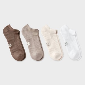 Women's Cushioned Active Practice 4pk Athletic No Show Socks - All In Motion™ 4-10 - 1 of 3