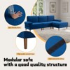 Aukfa Modern 102.4" L-shape Modular Sectional Sofa with Movable Ottoman,4 Seat Upholstery Sofa with Removable Back & Seat - 2 of 4