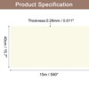 Unique Bargains Wallpaper, Peel and Stick Wallpaper Contact Paper Solid Color Vinyl Self-Adhesive Wall Paper Decorative Cream Yellow 590" x 15.7" - 2 of 4