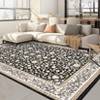 Area Rugs VintageRugs Machine Washable Low Pile for Bedroom Soft Area Rug Print Carpet with Rubber Backing for Home Office Decor  Laundry Room - 2 of 4