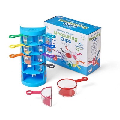 hand2mind Rainbow Fraction Measuring Cups (Set of 4), Mathematics &  Counting Toys 