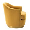 Cornelius Swivel barrel Chair with Metal Base| ART OF LIVING DESIGNS - 3 of 4