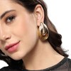 SOHI Women's Champayne Gold Enchanted Echo Drop Earrings - 4 of 4