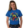 Ugly Christmas Pixel PACMAN Snowflake Graphic T Shirt Men or Women Brisco Brands - 4 of 4