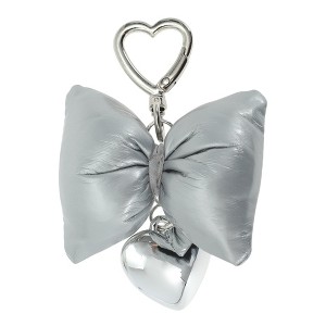 Unique Bargains Bow Heart Buckle Handbag Charms Keychains 1 Pc - 1 of 4