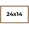 PosterPalooza | Textured Gold Picture Frame - UV Acrylic, Backing Board, Hanging Hardware Included - 3 of 4