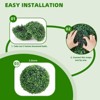2 Pcs Artificial Plant Topiary Balls Outdoor, Faux Boxwood Balls Fake Green Plants Decorative Spheres for Front Porch Patio Garden Backyard Decor - 2 of 4