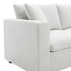 UPHA 4-Seat Sectional Sofa Polyester Fabric Couch Set with Convertible Ottoman for Living Room - 3 of 4
