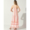 Allegra K Women's Boho Printed Summer Sleeveless V Neck Flowy Sundresses - 4 of 4