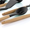 MegaChef 9 Piece Gray Silicone and Wood Cooking Utensils - 4 of 4
