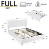 VECELO Upholstered Bed Frame with 1/4 Drawers and Adjustable Headboard, Twin/Full/Queen/King Platform Bed - 3 of 4
