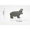 Collectible Wildlife Gifts | Hippo Toy, Hippopotamus, Museum Quality Rubber Figure, Model, Animal, Hand Painted,       4.5"     CH097 BB86 - 3 of 4