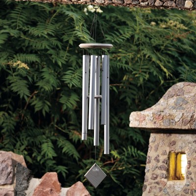 Harbor Gray 37" Metal Wind Chime for Outdoor Decor