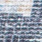 navy blue, orange, off white