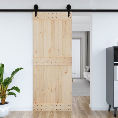 VidaXL Door NARVIK 35.4"x82.7" Solid Wood Pine