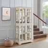 TIRAMISUBEST Antique Display Cabinet with Glass Doors Adjustable Shelves,Curio Display Cabinet for Home or Office - 2 of 4