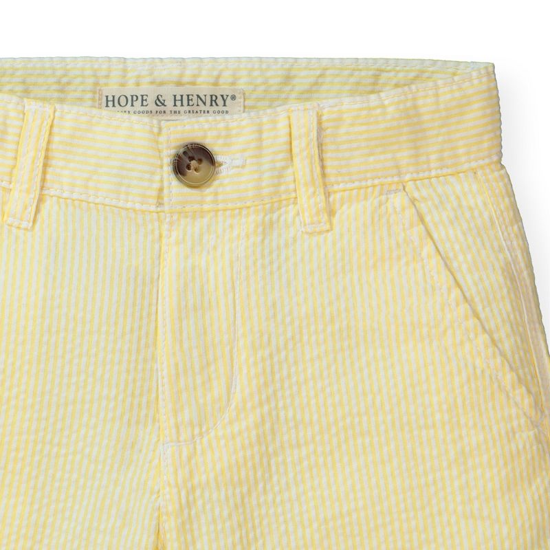 Hope & Henry Boys' Organic Cotton Seersucker Short, Kids, 5 of 9