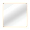 Racxily 30x30 Inch Square Bathroom Mirror, Metal Frame Wall Mounted Mirror - 2 of 4