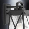 Urban Ambiance Luxury English Country Outdoor Wall Light,  15-3/4"H x 8-3/8"W,  Midnight Black Finish, UHP1053 - 4 of 4