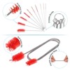 Unique Bargains Plastic Stainless Steel Wire with Double Ended Elastic Straw Brush 11 Pcs - 3 of 4