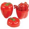 Hutzler Pepper Saver Keeper Storage Container - Keeps Fresh Longer - 2 Pack - Orange & Yellow - 2 of 4