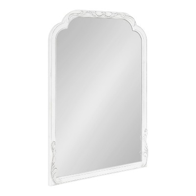 Kate and Laurel Fraimont MDF Arch Mirror, 24x34, White